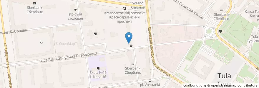 Mapa de ubicacion de Час пик en Rússia, Distrito Federal Central, Тульская Область, Городской Округ Тула.