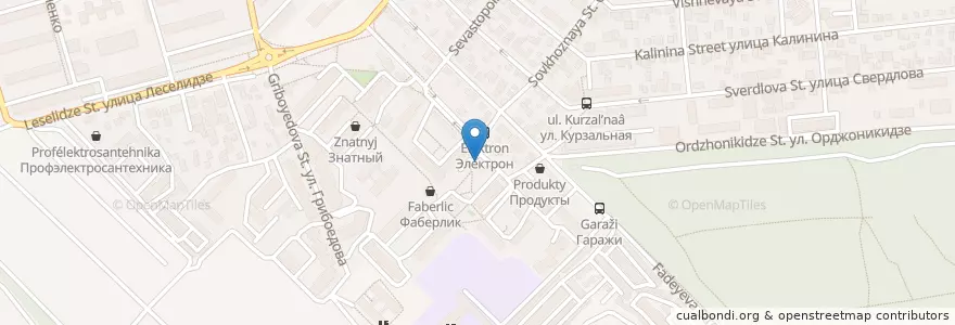 Mapa de ubicacion de Апрель en Rusia, Южный Федеральный Округ, Краснодарский Край, Городской Округ Геленджик.