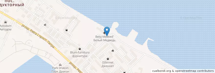 Mapa de ubicacion de Бакинский берег en Россия, Северо-Кавказский Федеральный Округ, Республика Дагестан.