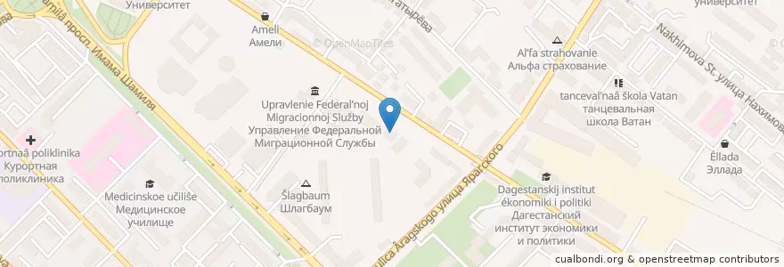 Mapa de ubicacion de Камелот en روسيا, منطقة شمال القوقاز الفيدرالية, Дагестан, Городской Округ Махачкала.