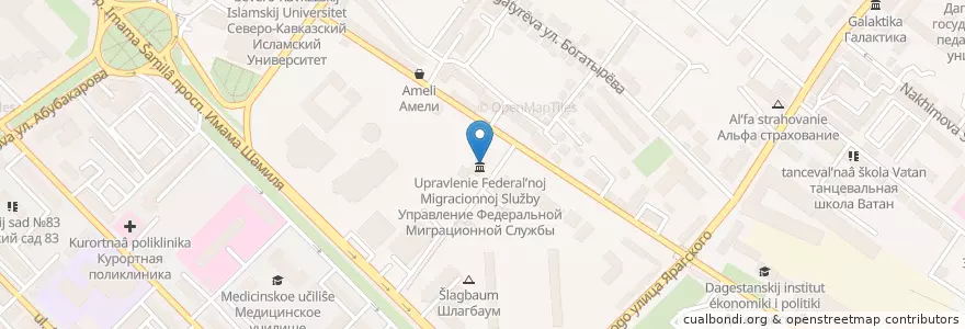 Mapa de ubicacion de Мировой суд en ロシア, 北カフカース連邦管区, Дагестан, Городской Округ Махачкала.