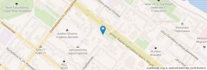 Mapa de ubicacion de Эдем en ロシア, 北カフカース連邦管区, Дагестан, Городской Округ Махачкала.