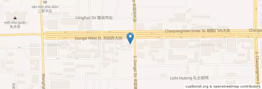 Mapa de ubicacion de 和合谷 en China, Beijing, Hebei, 东城区.