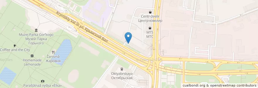 Mapa de ubicacion de Ригла en روسیه, Центральный Федеральный Округ, Москва, Центральный Административный Округ, Район Якиманка.