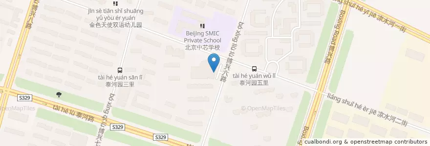 Mapa de ubicacion de 博斯塔纳新疆美食 en China, Pekín, Hebei, 大兴区.