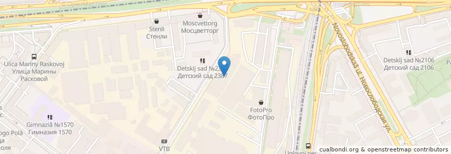 Mapa de ubicacion de Prime en Rusland, Centraal Federaal District, Moskou, Северный Административный Округ, Район Беговой.