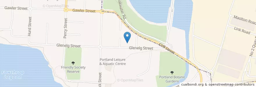 Mapa de ubicacion de Portland Police Station en أستراليا, ولاية فيكتوريا, Shire Of Glenelg.