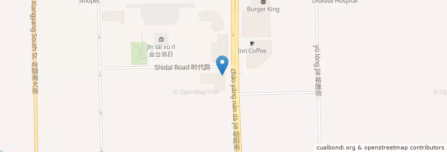 Mapa de ubicacion de 麦当劳 en 中国, 河北省, 保定市, 竞秀区.