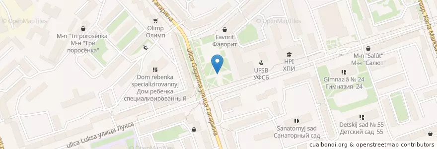 Mapa de ubicacion de Цветной фонтан en Rusia, Distrito Federal Del Lejano Oriente, Магаданская Область, Городской Округ Магадан.