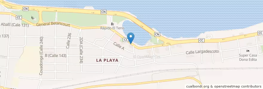 Mapa de ubicacion de Doña Ofelia en Куба, Матансас, Matanzas, Ciudad De Matanzas.