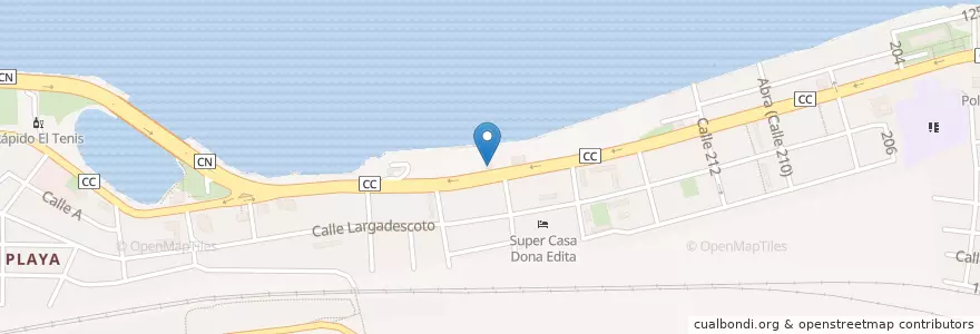 Mapa de ubicacion de La Costa en كوبا, Matanzas, Matanzas, Ciudad De Matanzas.