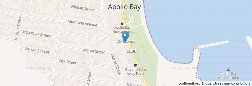 Mapa de ubicacion de Apollo Bay Hotel en Avustralya, Victoria, Shire Of Colac Otway.