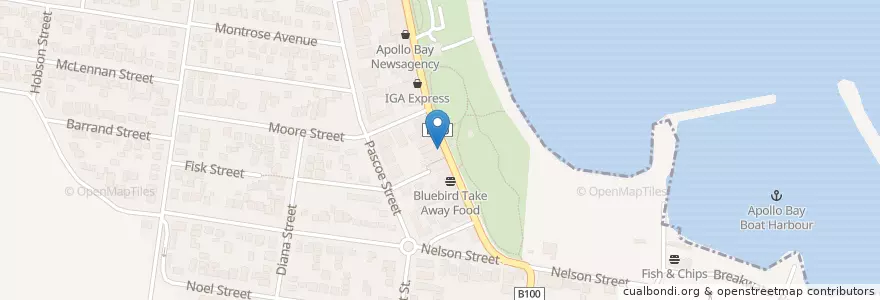 Mapa de ubicacion de Iluka en Australia, Victoria, Shire Of Colac Otway.