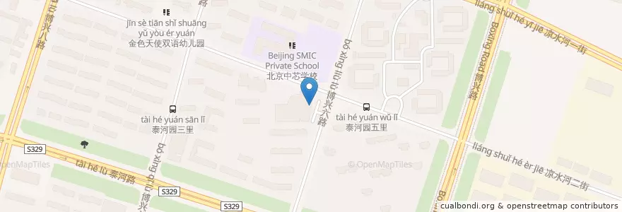 Mapa de ubicacion de 麦利德亦庄店 en Çin, Pekin, Hebei, 大兴区.