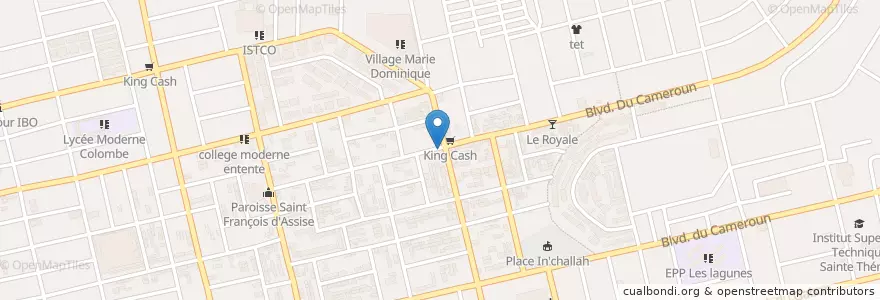 Mapa de ubicacion de Pharmacie du Marais en Côte D’Ivoire, Abidjan, Koumassi.