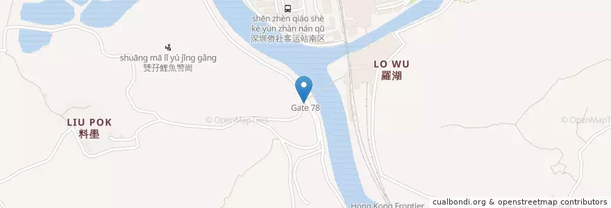 Mapa de ubicacion de 得月樓警崗 Tak Yuet Lau Police Post en China, Hong Kong, Guangdong, Wilayah Baru, 北區 North District.