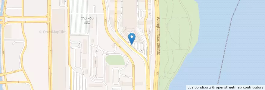 Mapa de ubicacion de 市區的士 en 中国, 广东省, 深圳市, 南山区, 蛇口街道.