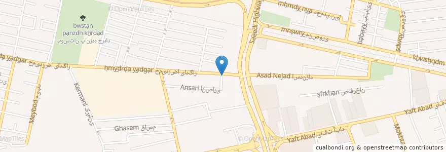 Mapa de ubicacion de دفتر پیشخوان دولت en Iran, Téhéran, شهرستان تهران, Téhéran, بخش مرکزی شهرستان تهران.