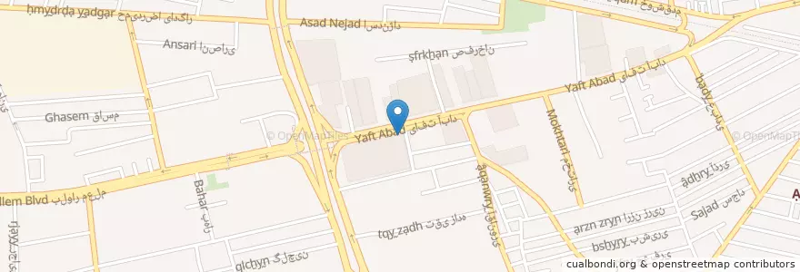 Mapa de ubicacion de بانک ملت en Iran, Téhéran, شهرستان تهران, Téhéran, بخش مرکزی شهرستان تهران.