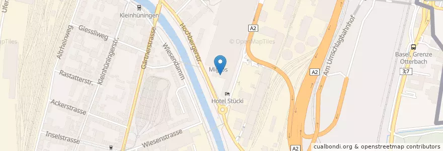 Mapa de ubicacion de Block House en Schweiz/Suisse/Svizzera/Svizra, Basel-Stadt, Basel.