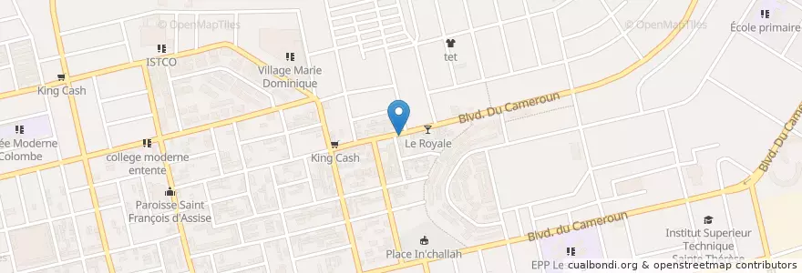 Mapa de ubicacion de Duplex Bar en Costa D'Avorio, Abidjan, Koumassi.