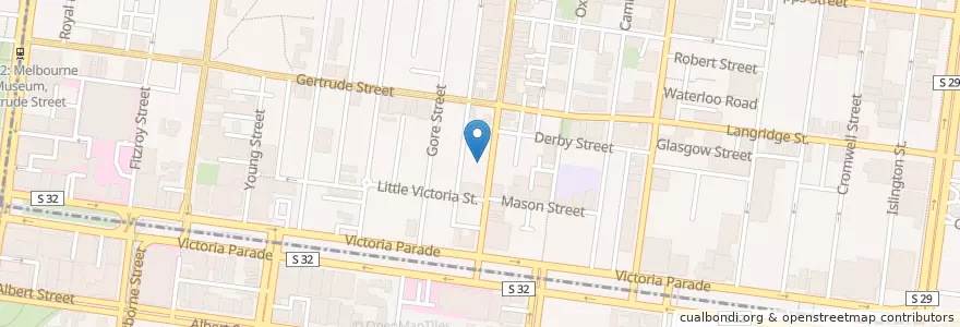 Mapa de ubicacion de Like Minded Projects en 오스트레일리아, Victoria, City Of Yarra.