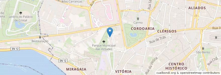 Mapa de ubicacion de Cooperativa "Árvore" en Portugal, North, Área Metropolitana Do Porto, Porto, Porto, Cedofeita, Santo Ildefonso, Sé, Miragaia, São Nicolau E Vitória.