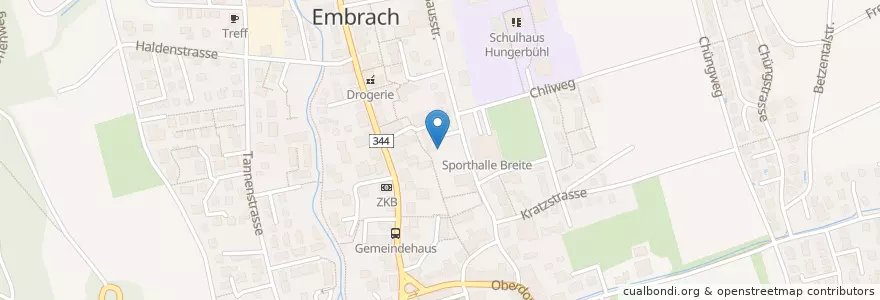 Mapa de ubicacion de Altoel en Швейцария, Цюрих, Бюлах, Embrach.