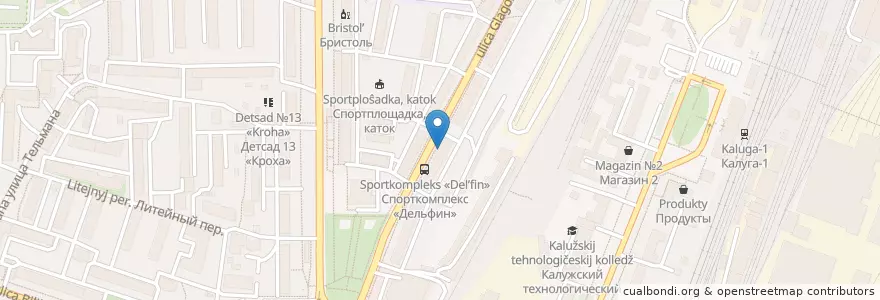 Mapa de ubicacion de Mail Boxes Etc. en Rusya Federasyonu, Центральный Федеральный Округ, Kaluga Oblastı, Городской Округ Калуга.