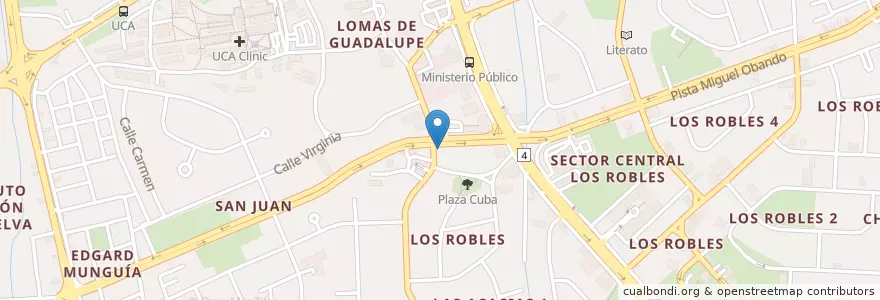 Mapa de ubicacion de Restaurante Satto en Nicaragua, Departamento De Managua, Managua (Municipio).