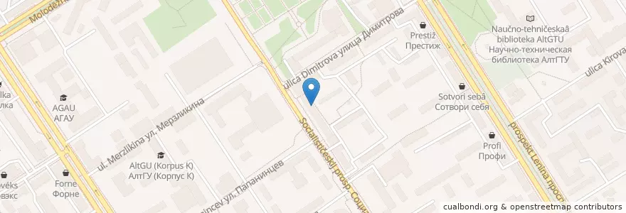 Mapa de ubicacion de Coffe, Please en ロシア, シベリア連邦管区, アルタイ地方, バルナウル管区.
