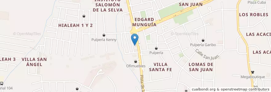 Mapa de ubicacion de Tienda Mascotas en Nicaragua, Departamento De Managua, Managua (Municipio).