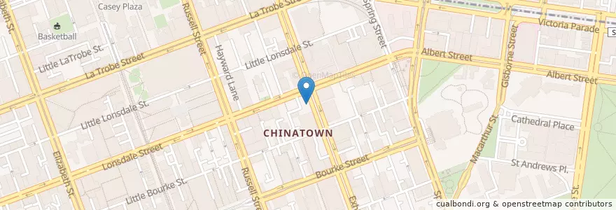 Mapa de ubicacion de That Schnitzel Place en Australië, Victoria, City Of Melbourne.