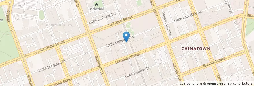 Mapa de ubicacion de D House Cafe en Australia, Victoria, City Of Melbourne.