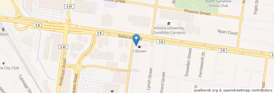 Mapa de ubicacion de Subway en Australia, Victoria, City Of Brimbank.