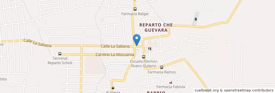 Mapa de ubicacion de Salomón Moreno en نيكاراجوا, Departamento De Managua, Managua (Municipio).
