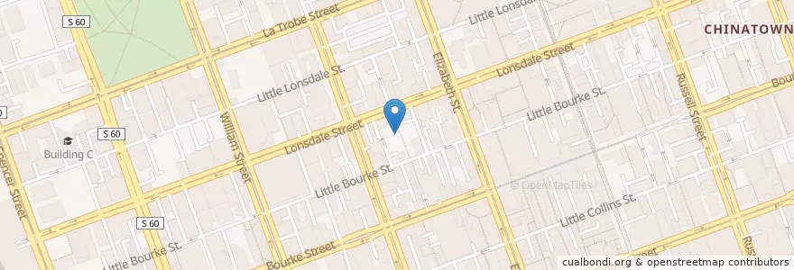 Mapa de ubicacion de Charlie's Bar en Australie, Victoria, City Of Melbourne.