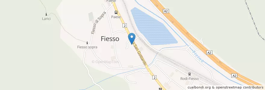 Mapa de ubicacion de Tamoil en Suiza, Tesino, Distretto Di Leventina, Circolo Di Quinto, Prato (Leventina).
