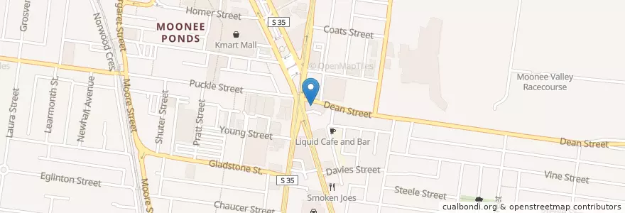 Mapa de ubicacion de The Junction Club en أستراليا, ولاية فيكتوريا, City Of Moonee Valley.