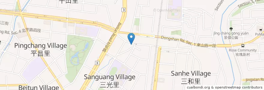 Mapa de ubicacion de 妙口臭豆腐 en 타이완, 타이중 시, 베이툰 구.