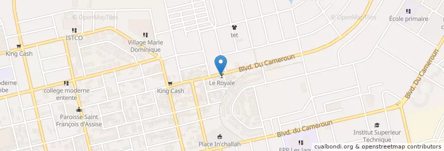 Mapa de ubicacion de Le Royale en ساحل عاج, آبیجان, Koumassi.