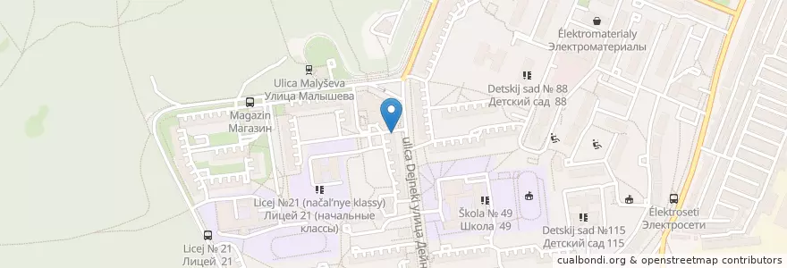 Mapa de ubicacion de Целитель en Rússia, Distrito Federal Central, Oblast De Kursk, Курский Район, Городской Округ Курск.