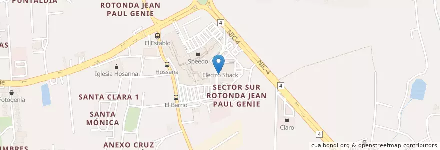 Mapa de ubicacion de Margarita crepería en Никарагуа, Departamento De Managua, Managua (Municipio).