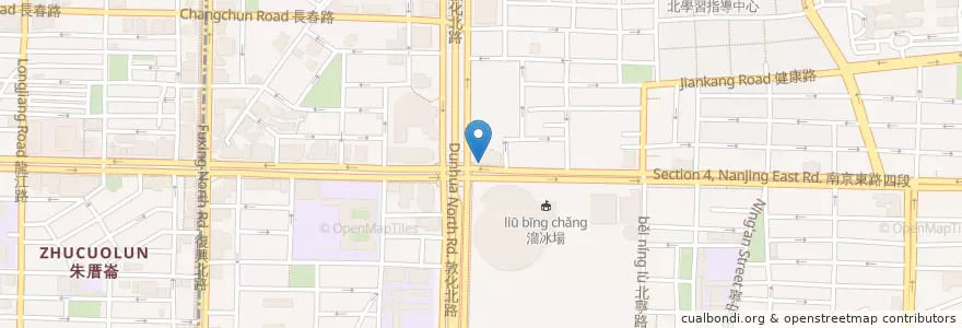 Mapa de ubicacion de OK忠訓 en 臺灣, 新北市, 臺北市, 松山區.
