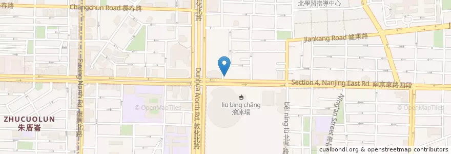 Mapa de ubicacion de Pizza Hut en 臺灣, 新北市, 臺北市, 松山區.