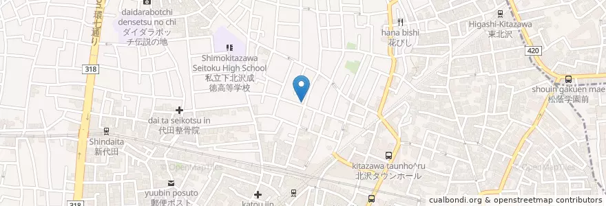 Mapa de ubicacion de Rinky Dink Studio en Japón, Tokio, Setagaya.