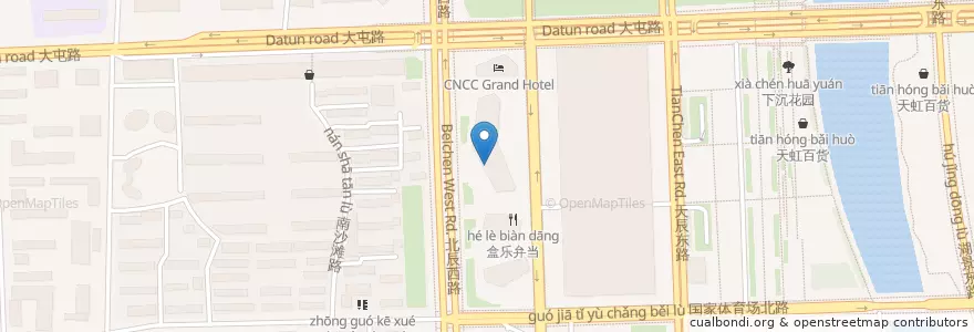 Mapa de ubicacion de 北京银行 en China, Pequim, Hebei, 朝阳区 / Chaoyang.