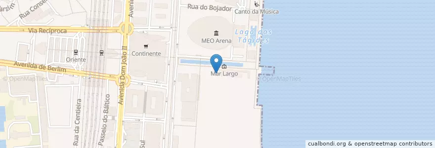 Mapa de ubicacion de Rúcula en Portugal, Lisboa, Grande Lisboa, Lisboa, Parque Das Nações.