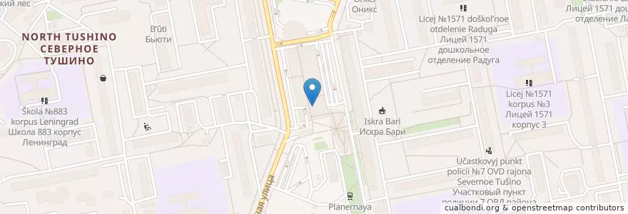 Mapa de ubicacion de Вкусные сезоны en Russia, Central Federal District, Moscow, North-Western Administrative Okrug, North Tushino District.