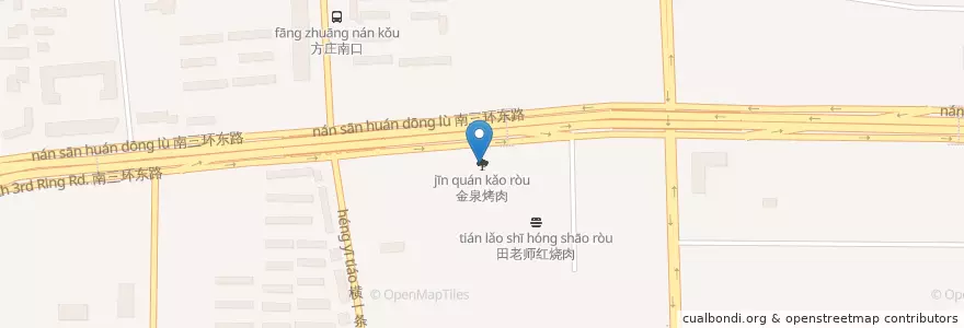 Mapa de ubicacion de 金泉烤肉 en China, Pekín, Hebei, 丰台区.
